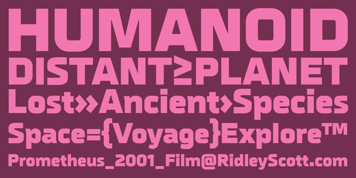 Futurist Font Poster 9