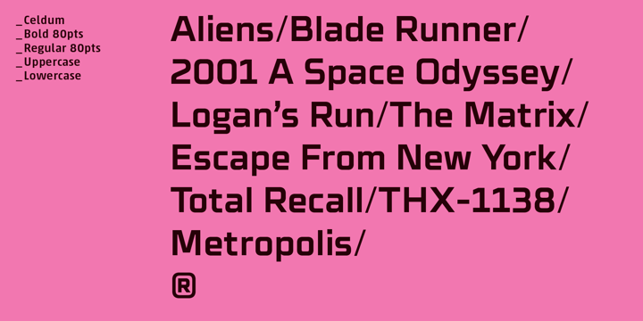 Futurist Font Poster 12