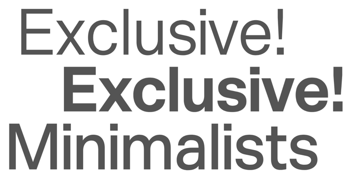 Minimalist font bundle Font Poster 3