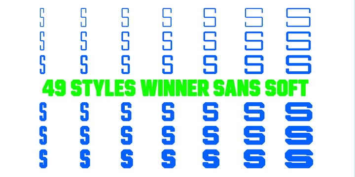 Winner Sans Classic plus Soft Font Poster 3