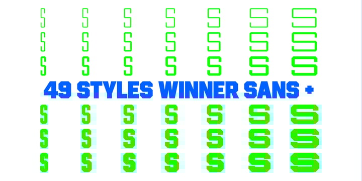 Winner Sans Classic plus Soft Font Poster 2