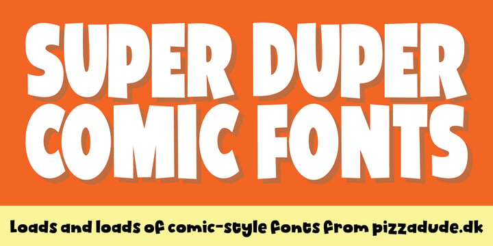 Super Duper Comic Fonts