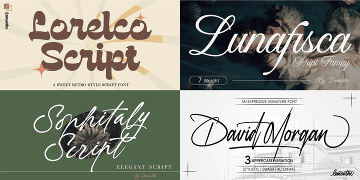 Scripted Bundle Font Poster 2