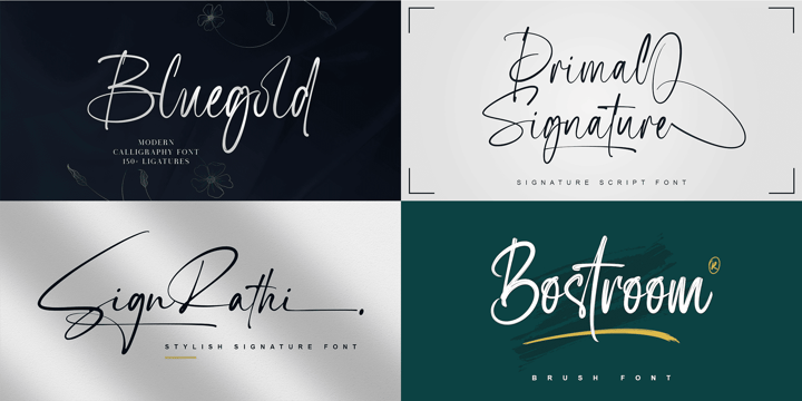 Scripted Bundle Font Poster 7