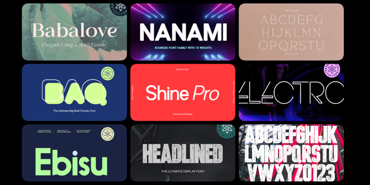 1 Week Wonder Font Bundle