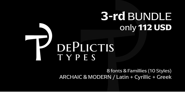 DePlictis 3rd BUNDLE Font Poster 3
