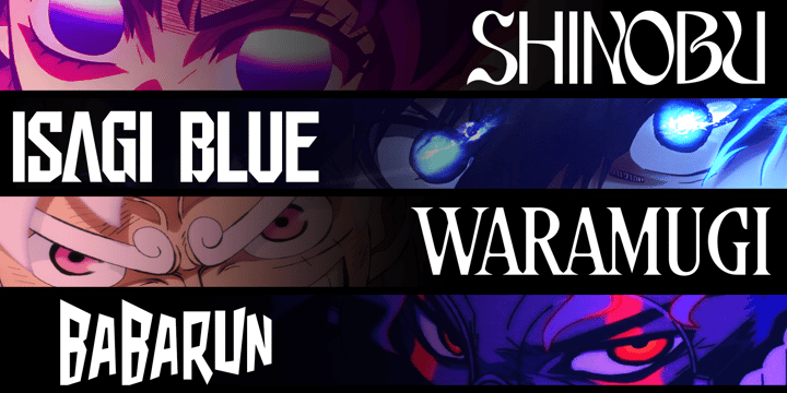 Otaku Type Collection Font Poster 2