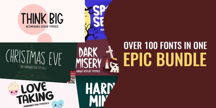 Over 100 Fonts in One Epic Bundle