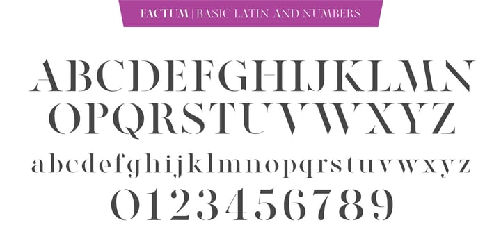 High Contrast Serif Classics Font Poster 2