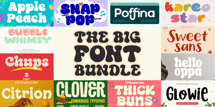 The Big Font Bundle Font Poster 1