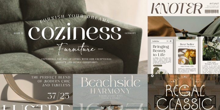 Bundle Modern Elegant Font Poster 4