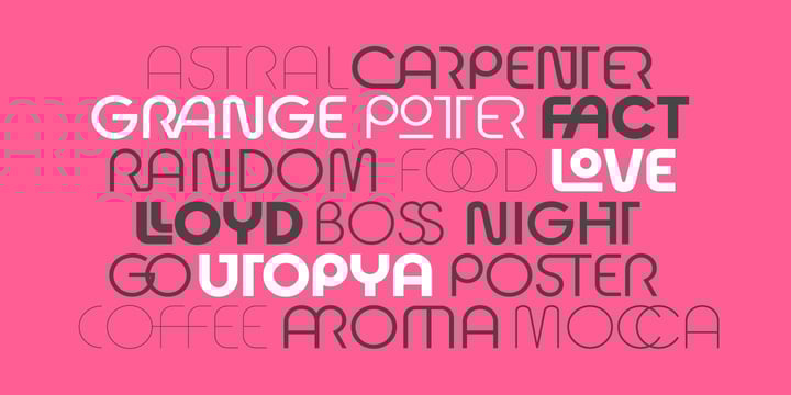 Modern Width Bundle Font Poster 13