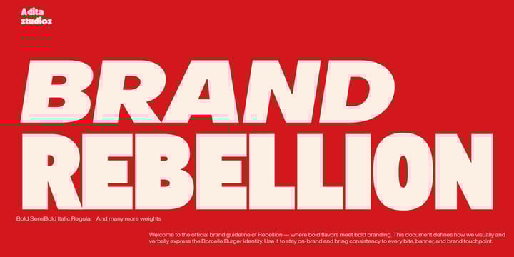 Rebellion font bundle