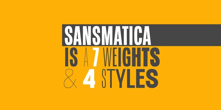 Sansmatica and Phonema font bundle Font Poster 4