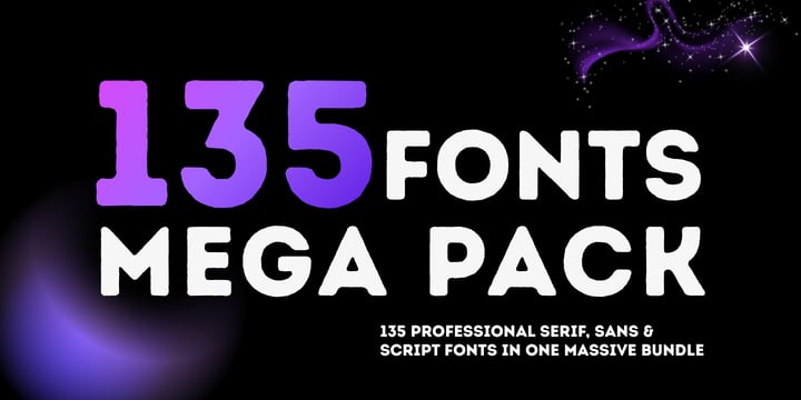 The Complete 135 Font Collection