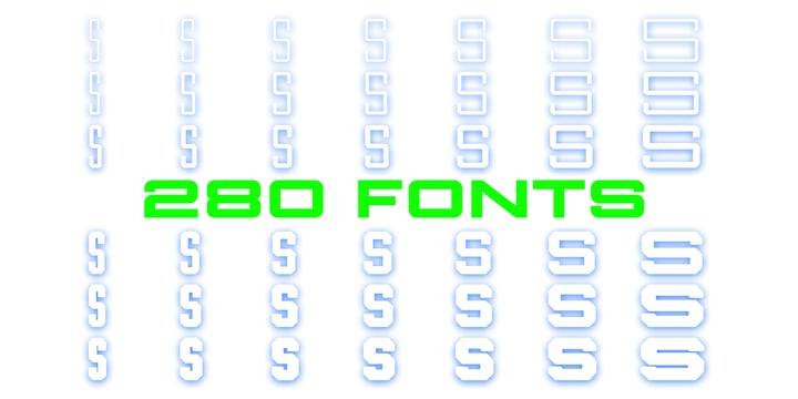 Mega Winner 280 Font Poster 3