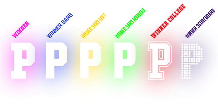 Mega Winner 280 Font Poster 2