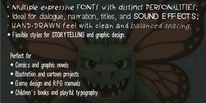 Comic Essentials Font Poster 3