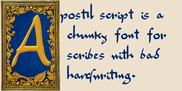 For Scribes Only Font Poster 4
