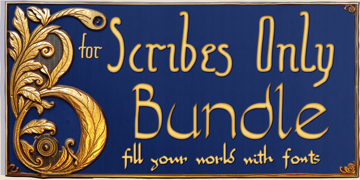 For Scribes Only Font Poster 1