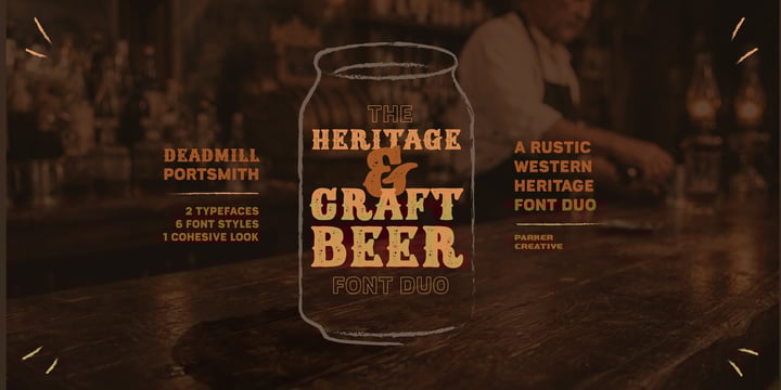 Rustic Western Heritage Font Duo