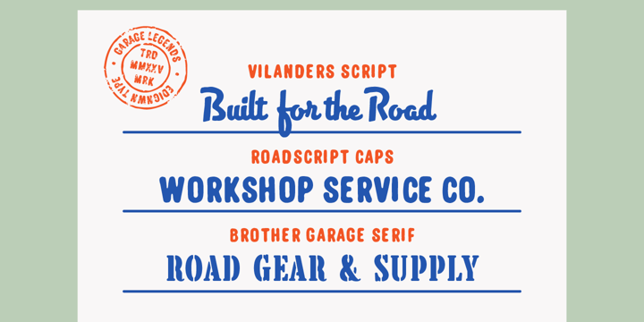 Garage Legends Font Bundle Font Poster 11