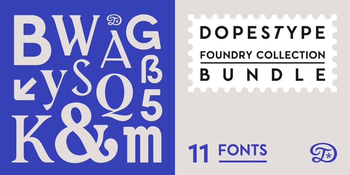 Dopestype Foundry Collection Font Poster 1