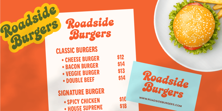 Retro Food Branding Font Bundle Font Poster 10