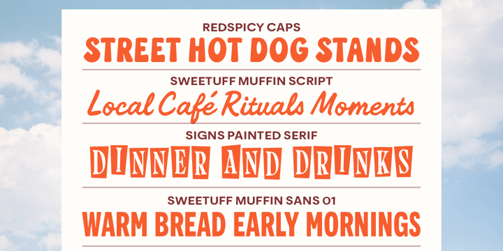Retro Food Branding Font Bundle Font Poster 7