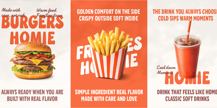 Retro Food Branding Font Bundle Font Poster 3