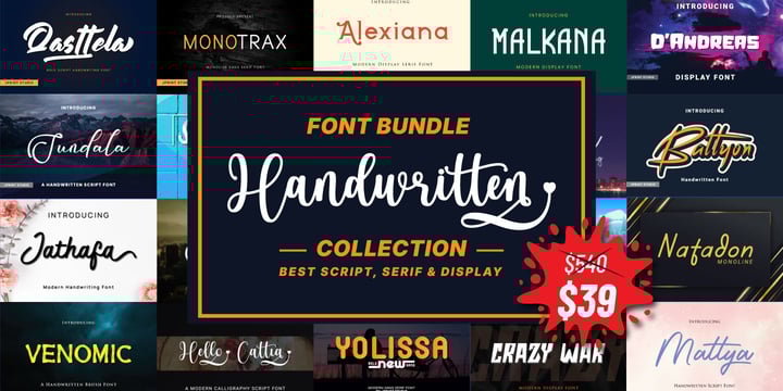 Ultimate Handwritten Font Collection 2026