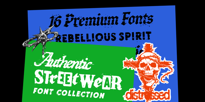 Authentic Streetwear Font Bundle