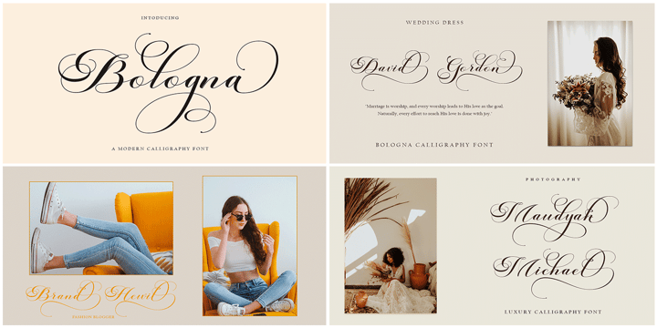 The Modern Collection Calligraphy Font Bundle Font Poster 7