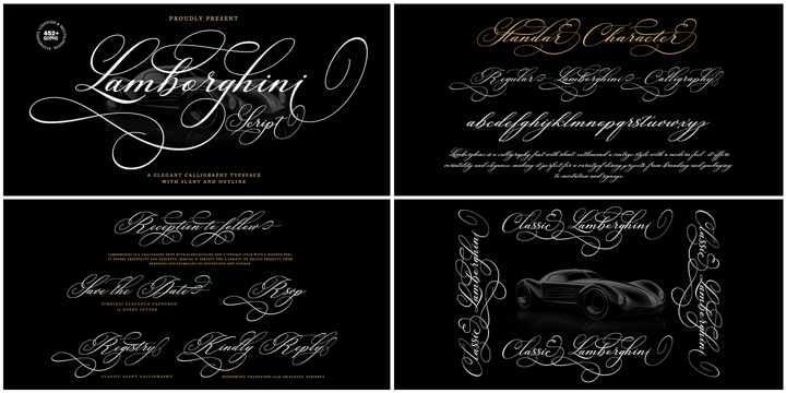 The Modern Collection Calligraphy Font Bundle Font Poster 5