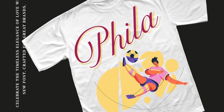 T Shirt Script Bundle Font Poster 3