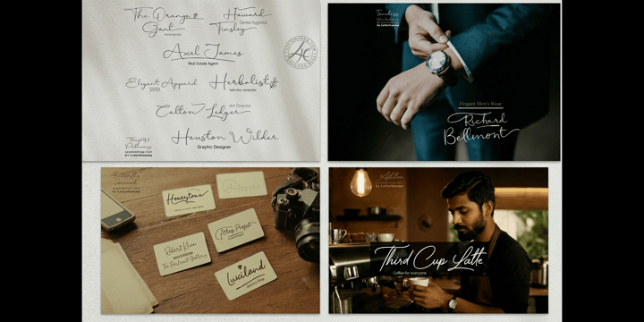 The Aesthetic Swash Box 12 Script Font Bundle Font Poster 8