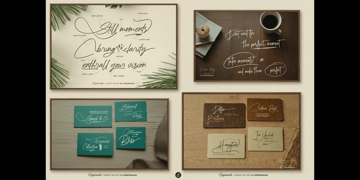 The Aesthetic Swash Box 12 Script Font Bundle Font Poster 9