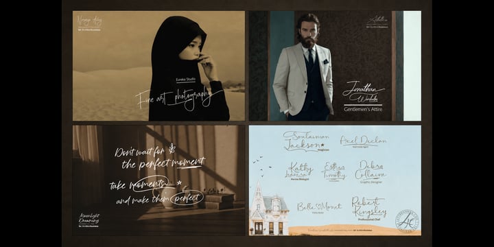 The Aesthetic Swash Box 12 Script Font Bundle Font Poster 2