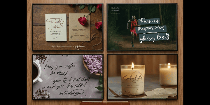 Script and Display Fonts Font Poster 7
