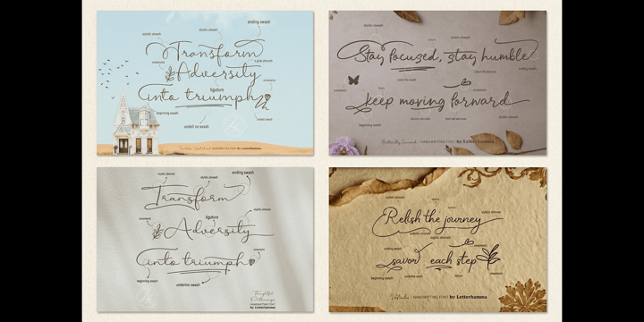 Script and Display Fonts Font Poster 6