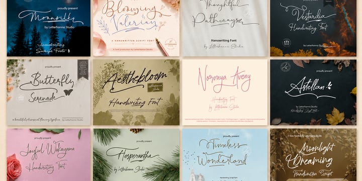 Script and Display Fonts