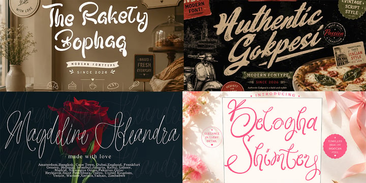 The Handwritten Font Library 35 Premium Fonts Font Poster 2