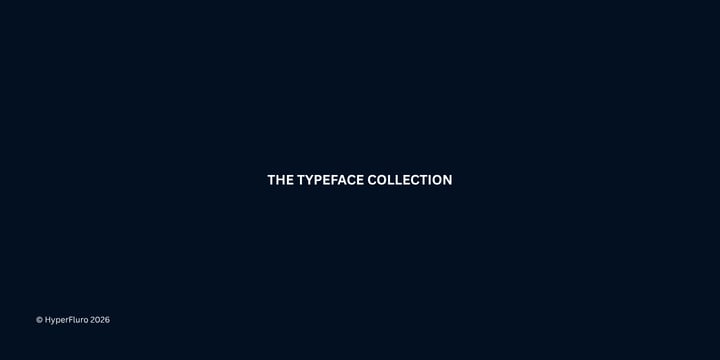 THE TYPE COLLECTION Font Poster 1