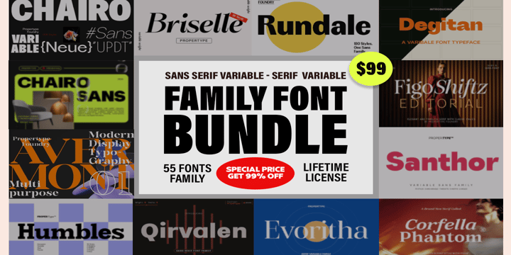 Family Font Bundle Font Poster 1