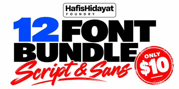 Supertype Font Bundle Font Poster 1