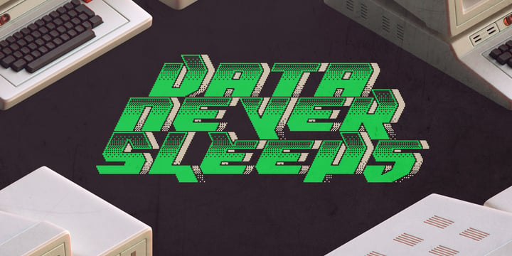 Pixel Fonts Bundle Font Poster 12
