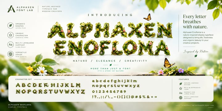 Alphaxen Futureforms Collection Font Poster 3