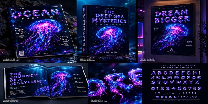 Alphaxen Futureforms Collection Font Poster 5