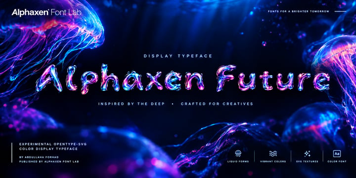 Alphaxen Futureforms Collection Font Poster 12