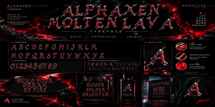 Alphaxen Futureforms Collection Font Poster 14
